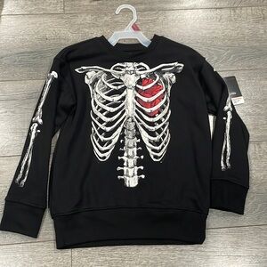 Skeleton Bones Heart Sweatshirt